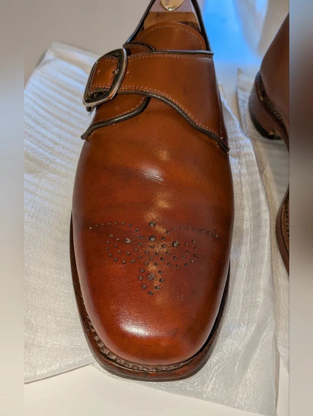 Allen Edmonds Monk Strap Size 9 D.